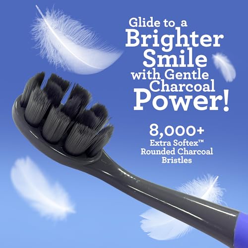 GuruNanda Butter on Gums Charcoal Toothbrush - 8000+ SoftexTM - Product Imagery