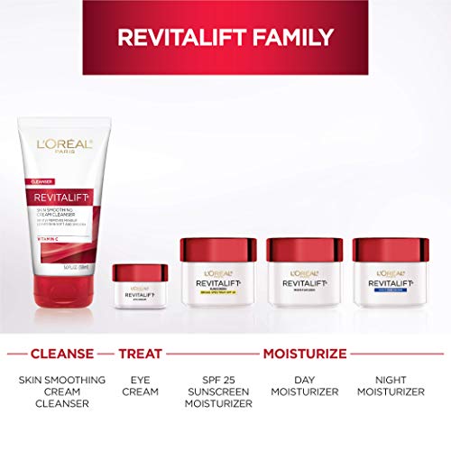 L'Oreal Paris Revitalift Daily Cream Cleanser, Gentle Makeup - Product Imagery