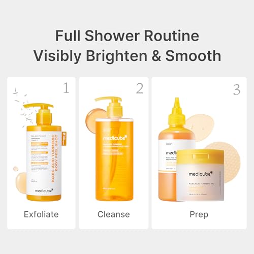 medicube Kojic Acid Turmeric Brightening Body Wash, 13.52 fl.oz - Product Imagery