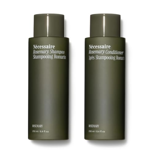 N&eacute;cessaire Rosemary Hair Duo. Rosemary Shampoo and Conditioner Set. Multi-Protein – All Hair Colors, Sulfate Free