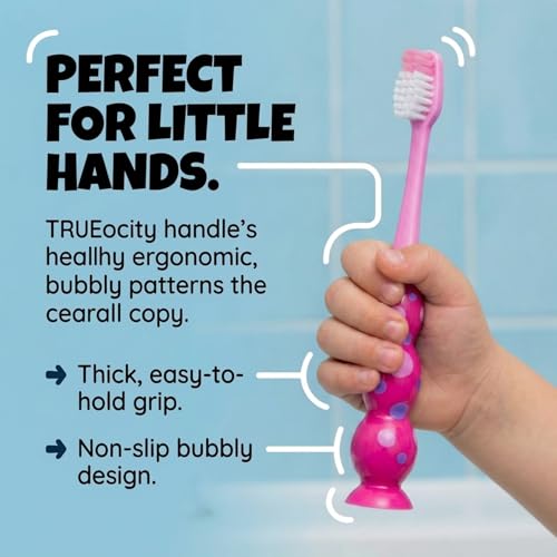 Trueocity Kids Toothbrush Set 4 Pack - Soft Bristles with - Product Imagery