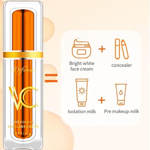 Five Vitamin C Tone-Up Cream, NEW Lightweight Long Lasting - Product Imagery