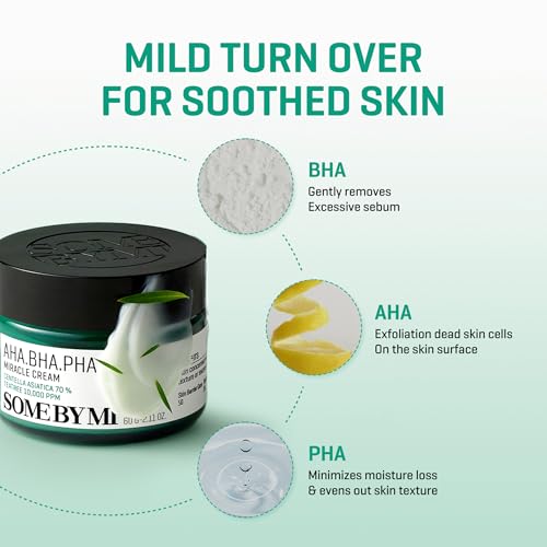 SOME BY MI AHA BHA PHA 30 Days Miracle Cream - 2.02oz, 60ml - - Product Imagery