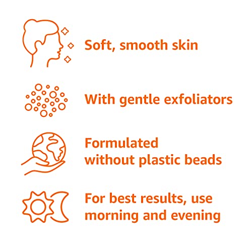 Amazon Basics Gentle Exfoliating Face Wash, Replenishing Daily - Product Imagery