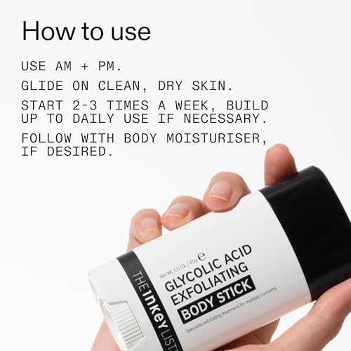 The INKEY List Glycolic Acid Exfoliating Body Stick - Deep - Product Imagery