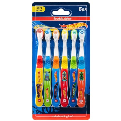 Brush Buddies Hot Wheels Toothbrush for Kids, Kids Toothbrushes, - Product Imagery