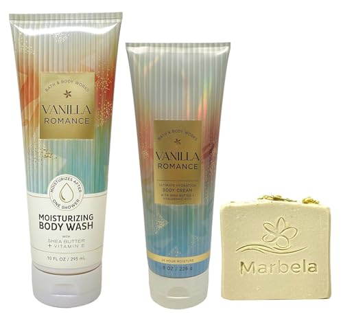 Bath & Body Works Vanilla Romance Moisturizing Body Wash and - Product Imagery