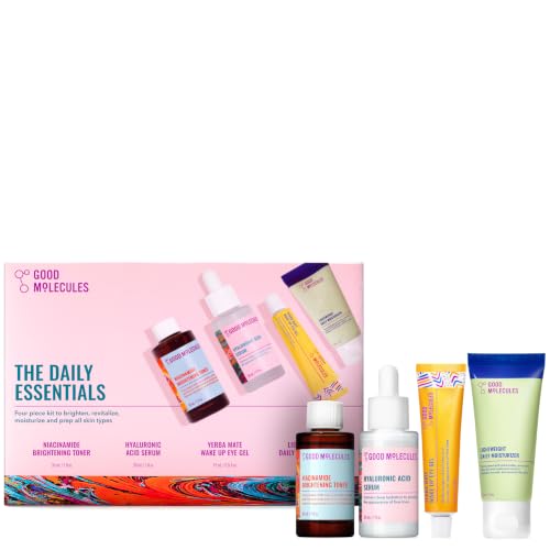 Good Molecules The Daily Essentials Set, 4-Step Skin Care Kit, 4 - Product Imagery
