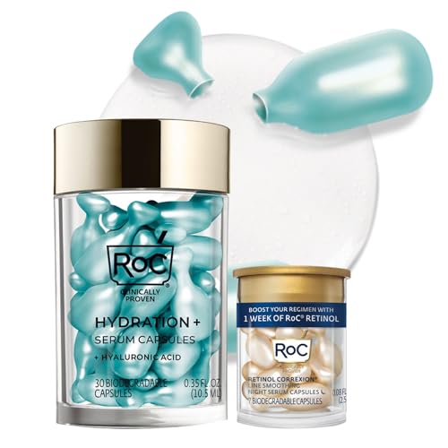 RoC Hyaluronic Acid Night Serum Capsules 30ct + RoC Retinol Capsules 7ct – Fragrance Free