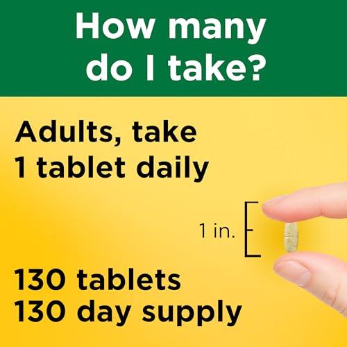 Nature Made Multivitamin Tablets with Iron, 130 Tablets - Product Imagery