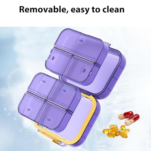 Portable Travel Pill Organizer Weekly Pill Case Waterproof Box - Product Imagery
