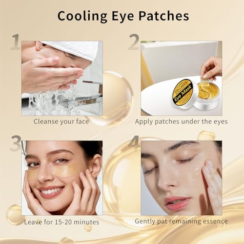 Retinol Under Eye Patches for Puffy Eyes & Dark Circles (60 - Product Imagery