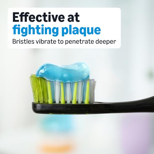 Amazon Basics Soft Toothbrushes for Adults - Pulsating Deep - Product Imagery
