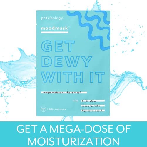 Patchology Moodmask Get Dewy With It Blue Moisturizing Sheet - Product Imagery