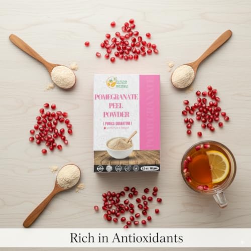 Herbs Botanica Pomegranate Peel Powder 100% Pure & Natural - Product Imagery