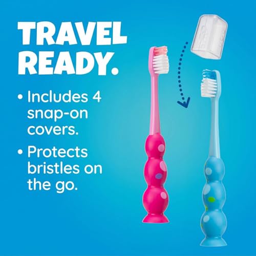 Trueocity Kids Toothbrush Set 4 Pack - Soft Bristles with - Product Imagery