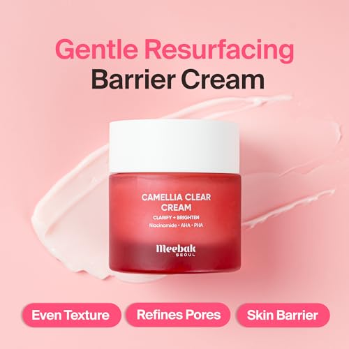 Meebak Camellia Cream, Daily Exfoliating Pore Cream, Night Cream - Product Imagery