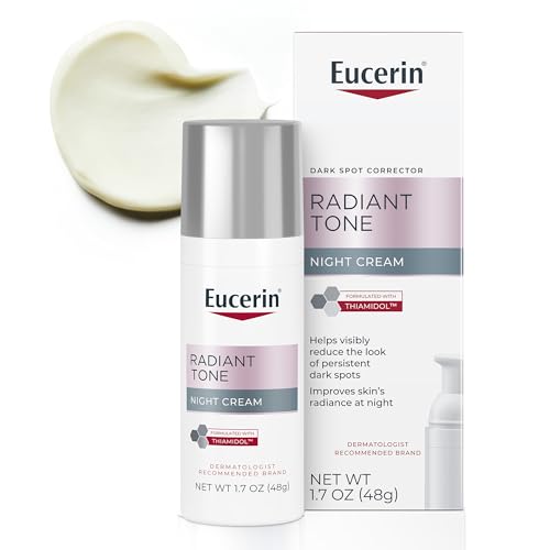 Eucerin Radiant Tone Night Cream Dark Spot Corrector with Thiamidol, 1.7 OZ – Unscented