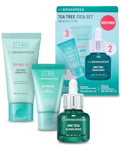 BRING GREEN TEA TREE CICA SET | Korean Skin Care Kit for - Product Imagery