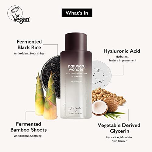 haruharu wonder Black Rice Hyaluronic Toner for Sensitive Skin, - Product Imagery