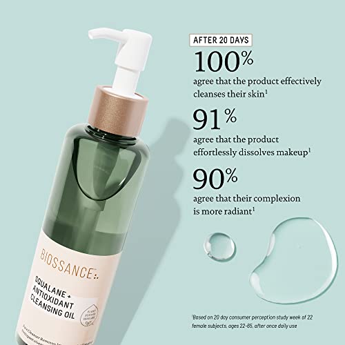 BIOSSANCE Squalane + Antioxidant Cleansing Oil. Lightweight - Product Imagery