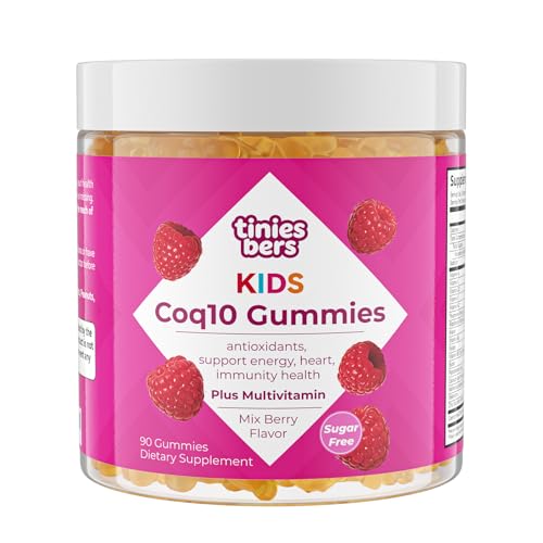 Tinies bers Coq10 Gummies for Kids, 100mg Ubiquinone with - Product Imagery