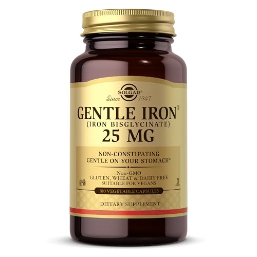 Solgar Gentle Iron, 180 Vegetable Capsules, Red Blood Cell - Product Imagery