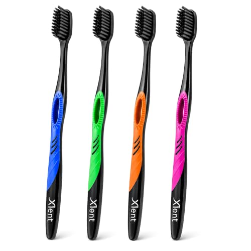 Xlent SMYL Activated Charcoal Toothbrush – Ultra Soft Tapered - Product Imagery