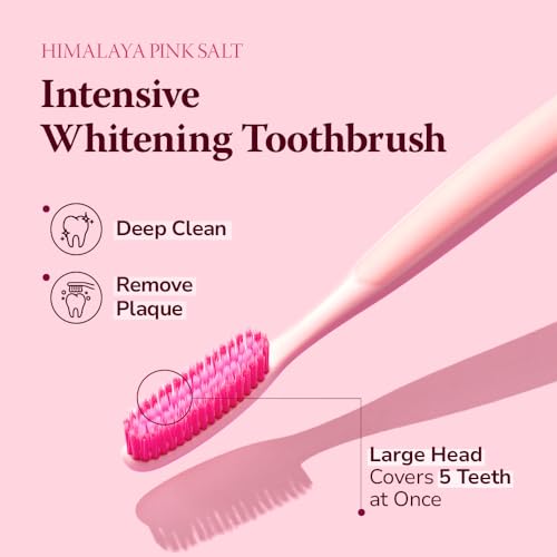 HIMALAYA PINKSALT Intensive Clean Toothbrush 1 Count - Product Imagery