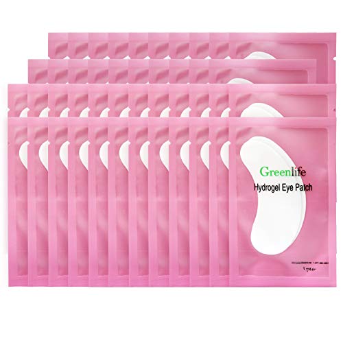 GreenLife 300 Pairs Eye Pads, 100% Naturel Eyelash Extension Under Eye Gel Pads patches kit Collagen with Aloe Vera Hydr