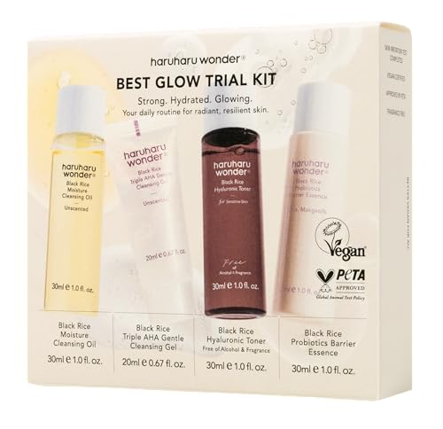 haruharu wonder Best Glow Trial Kit, Skin care Starter Set, - Product Imagery