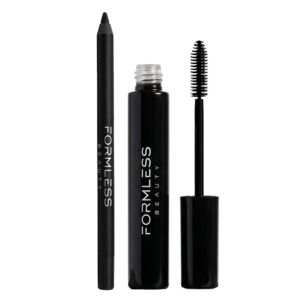 Formless Beauty by Jenny McCarthy Elevate Mascara & Classic Eyeliner, Black – product photo (Mascara)