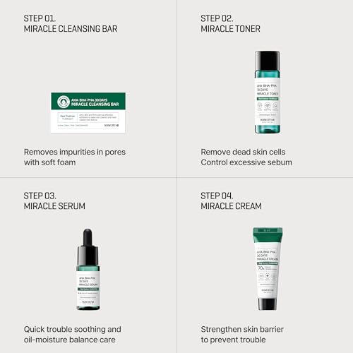SOME BY MI AHA BHA PHA 30Days Starter Kit - Toner 1.01Oz, Serum - Product Imagery