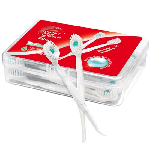 Mini Disposable Toothbrushes with Toothpaste and Toothpick, - Product Imagery
