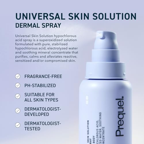 Prequel Skin Hypochlorous Acid Spray - HOCL Facial Mist Minerals - Product Imagery