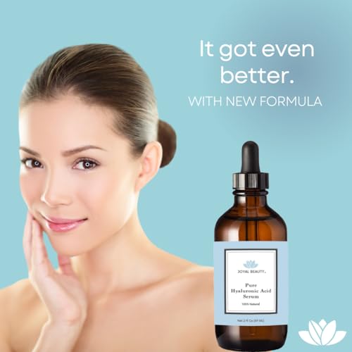 JOYAL BEAUTY Hyaluronic Acid Serum for Face Lips Eyes. 100% Pure - Product Imagery