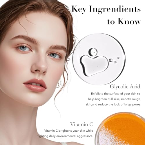 Daily Essential Skincare Set, Glycolic Acid+Vitamin C Facial - Product Imagery