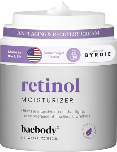Baebody Made in USA Retinol Cream for Face - With Jojoba Oil & - Product Imagery