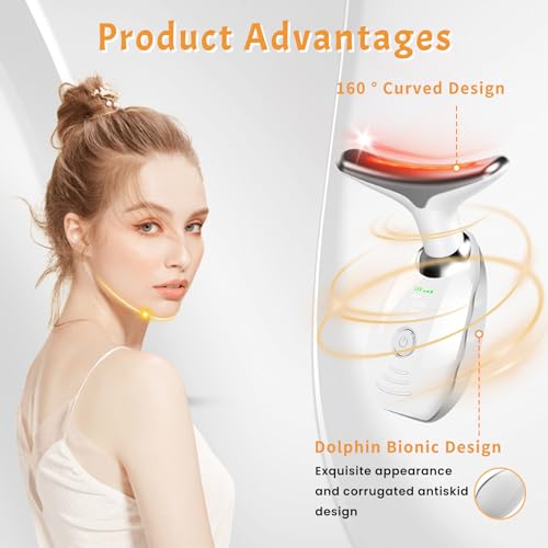7 Color Face and Neck Massager for Skin Care, Multifunctional - Product Imagery