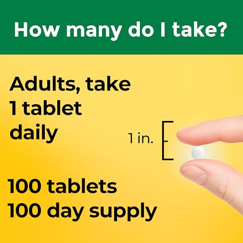 Nature Made Vitamin D3 2000 IU (50 mcg), 100 Vitamin D Tablets - Product Imagery