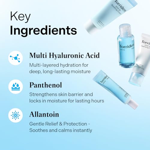 Torriden DIVE IN Trial Kit | Hyaluronic Acid Infused Daily - Product Imagery