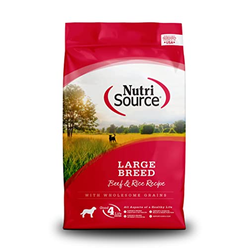 NutriSource Beef & Rice Dog Food, Good4Life Probiotics & - Product Imagery