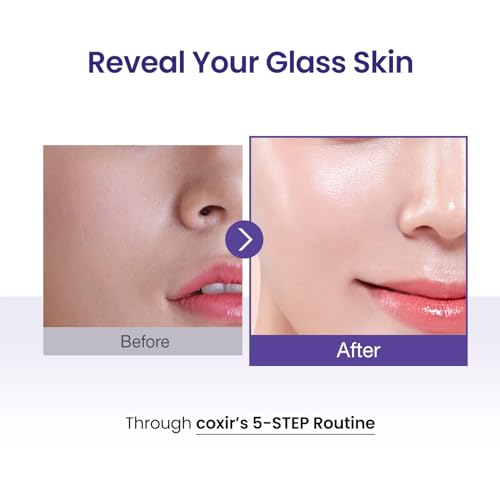 coxir Seoul Glow Korean Skincare Gift Set, 5-Step Routine - Product Imagery