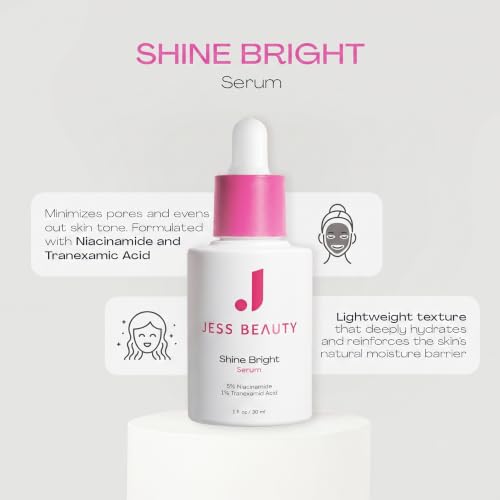 JESS BEAUTY | Shine Bright Serum | Niacinamide & Tranexamic Acid - Product Imagery