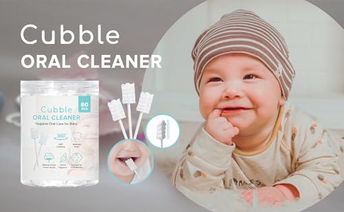 Baby Tongue Cleaner, 60pcs, Disposable Infant Toothbrush, - Product Imagery