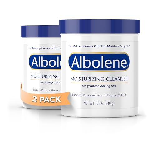 Albolene Moisturizing Cleanser & Makeup Remover, Fragrance-Free, 12oz (2pk) – Unscented