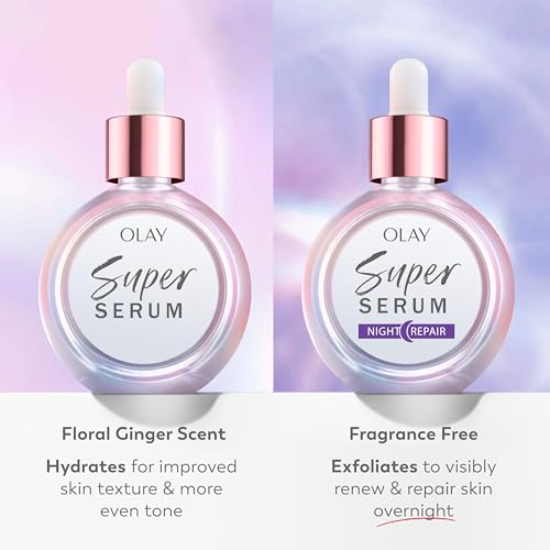 Olay Super Serum Night Repair, Fragrance-Free - Niacinamide, - Product Imagery