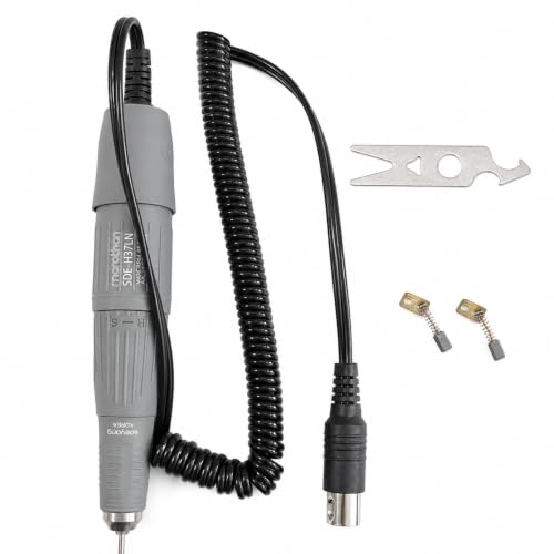Lucky grass 7 SDE-H37LN 45000RPM High-Speed Micromotor Handpiece, Electric Grinding & Polishing Tool with 2.35mm Chuck, 