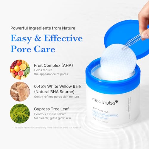 medicube Toner Pads Zero Pore Pad 2.0 for Exfoliation and Pore - Product Imagery