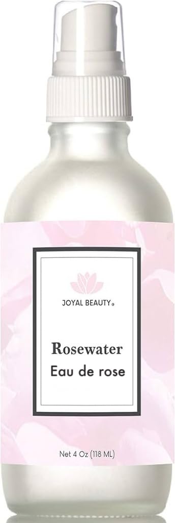 JOYAL BEAUTY 100% Pure Rose Water Hydrating Toner Spray Mist for Face. Luxurious Organic Bulgarian Rose Otto Hydrosol -S